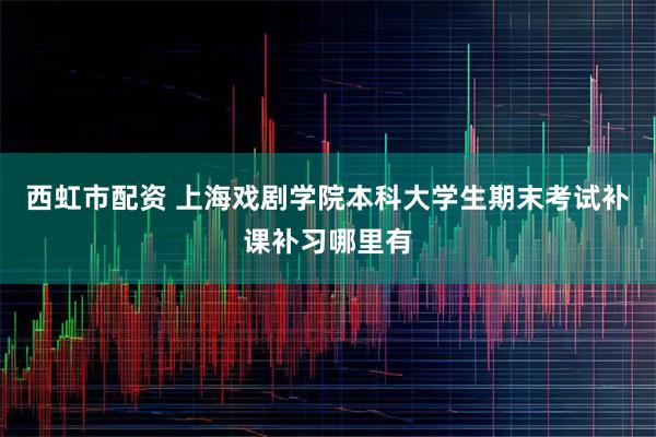 西虹市配资 上海戏剧学院本科大学生期末考试补课补习哪里有